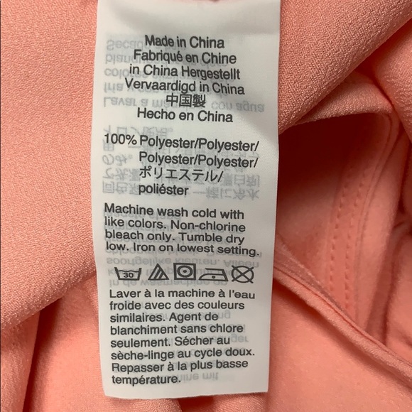 J.Crew Ruffle Trim Crepe Peach Blouse - Picture 6 of 6